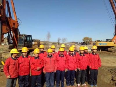 安徽金元基礎工程有限公司樁基三隊在建平工地
